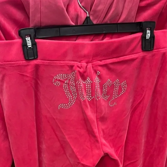 NWT ⚜️💖⚜️ JUICY COUTURE OG BIG BLING VELOUR ZIP-UP HOODIE PANTS SET - Picture 14 of 15